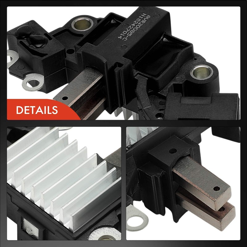 A-Premium Alternator Voltage Regulator Compatible with Nissan Titan 2004-2007, Armada
