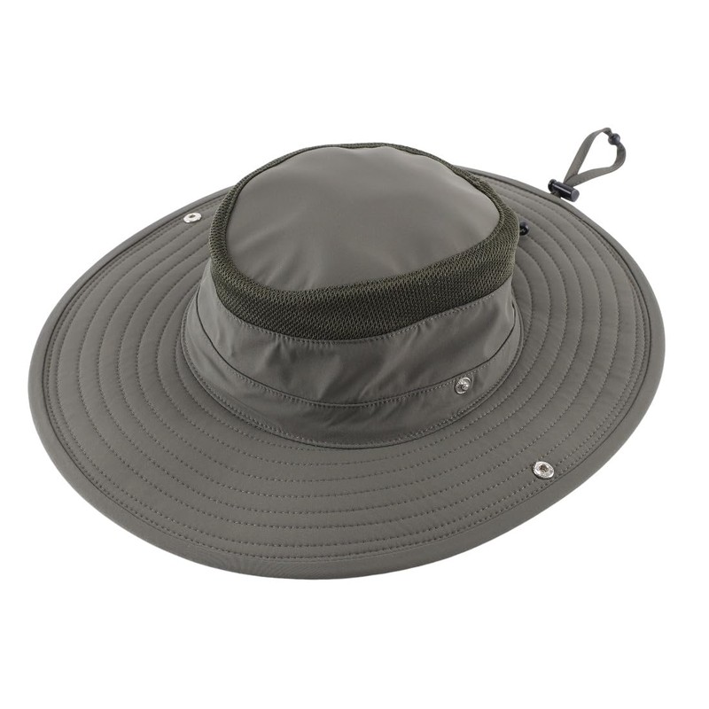 [Connectyle] アウトドア UPF50+ サファリハット メンズ レディース つば広 日よけ帽子 UVカット ブーニーハット