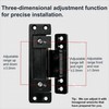 Hidden Door Hinge，Ultra-Thin Hidden Hinges,Adjustable Butt Hinge,Silent Door Hinge,110Lbs Load-Bearing，Heavy