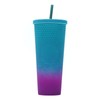 710ML/24OZ Large Capacity Water Cup Fully Studded Matte Tumbler Reusable