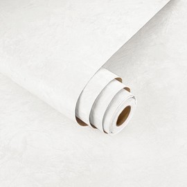 White Velvet Textured Wallpaper Peel and Stick Flocking Fabric Wallpaper for Walls Bedroom Soft Grasscloth Contact Paper Removable Drawer Jewelry Box Liner Self Adhesive Felt Roll 15.8 X 118”