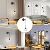 KCO Lighting Black Globe Wall Sconce Set of 2 Mid