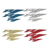 Silver Reflective Motorcycle Flat Plain Bike Decal Sticker Compatible with