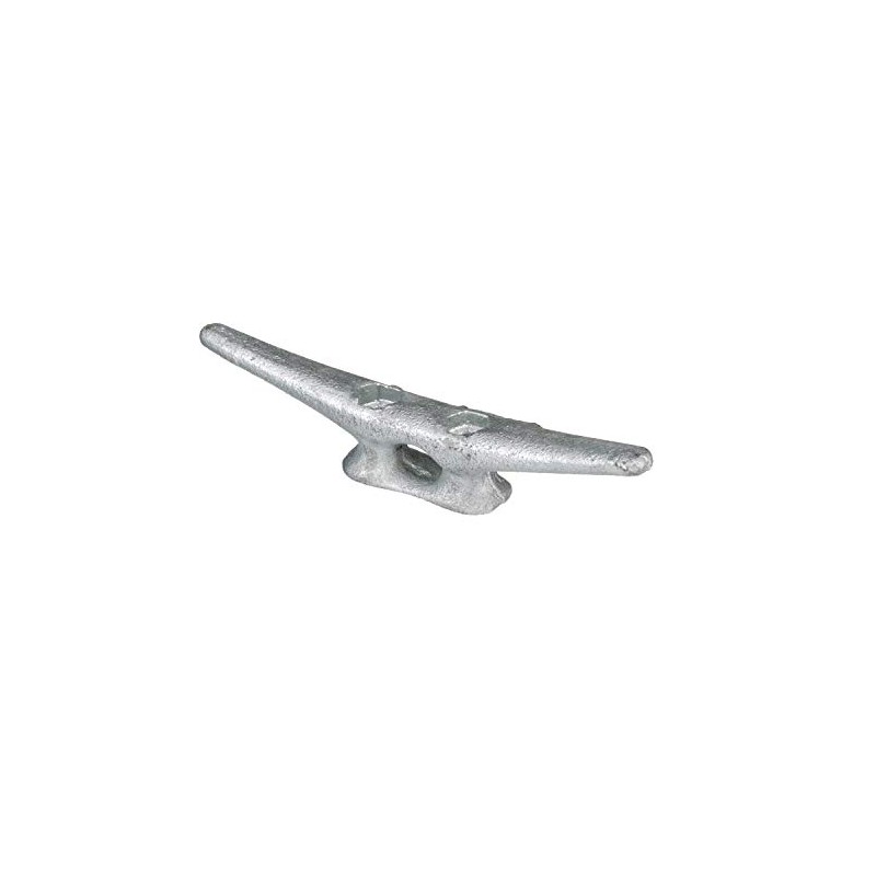 Seachoice Open Base Dock Cleat, Galvanized Gray Iron, 6 in.