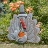 Zaer Ltd. 37" Tall Large Galvanized Thanksgiving Pilgrim Turkey Flat