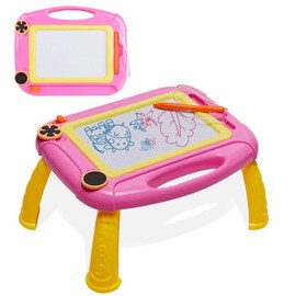 Pizarrón Magnético de Dibujo y Escritura Pizarra de Dibujo Magnética Pizarrones Mágicos para Pizarrones para de Juguetes para de Regalo de Cumpleaños (rojo)