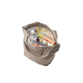 MOTTERU Kurlito Cooler Marche Bag, Charcoal Black, Eco Bag, Stylish, Foldable, Compact, Cloth, Cute, Outdoor Gift