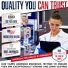 10x10 Heavy Duty Waterproof Tarp, 7 Mil Thick, High Durability,