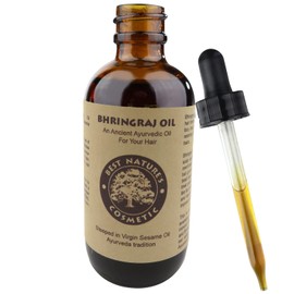 Best Natures Bhringraj Oil, Indian Eclipta Alba Oil, Pure and Natural, Cleans scalp, Improve overall appearance of hair. Goodbye Dandruff, For Graying, Hello Luminously shiny hair / 2 fl oz