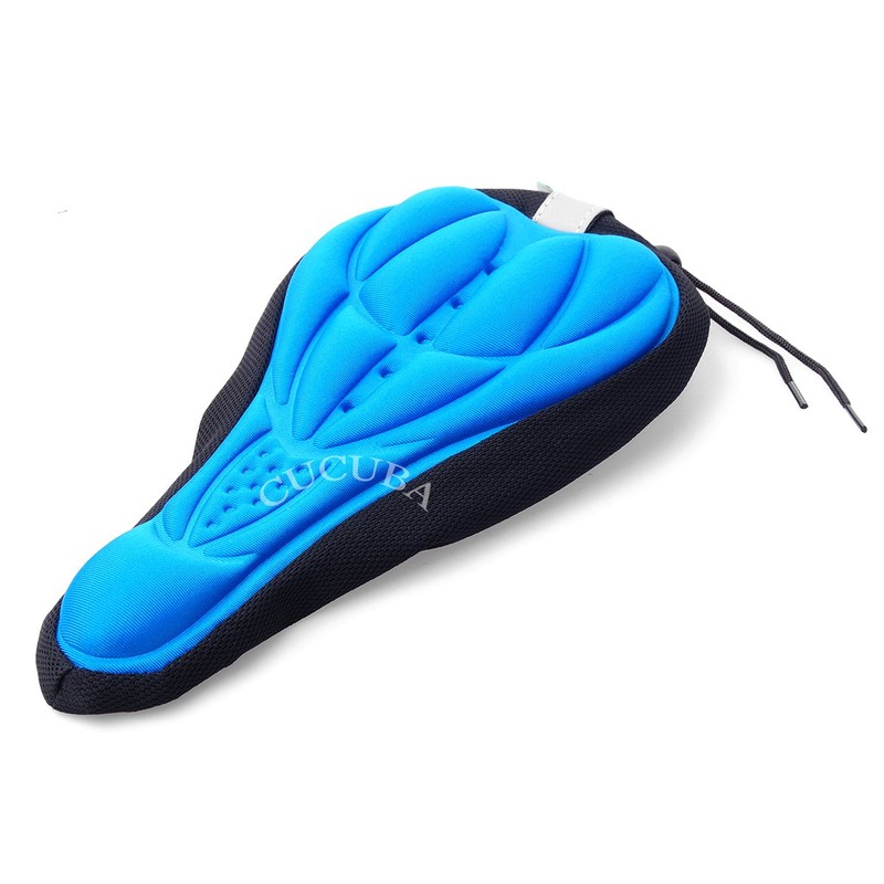 Gel Lined Bike Seat Cover for Mountain Bikes/Spin Bikes/City Bikes