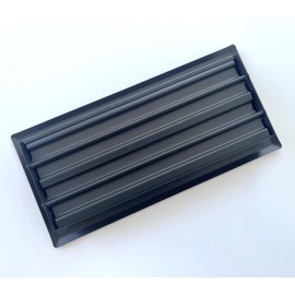 Kompell Aire Heavy Duty Steel Floor Vent with Contemporary Design and Beautiful Black Matte Finish. Fits in 4 x 10 Duct Opening. Overall Dimension is 5.75 in Wide x 11.75 in Long.