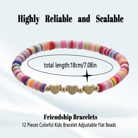 Friendship Bracelets Set Of 12 Pieces; Adjustable Design For Kids And Adults;friendship bracelet kids And Fashion Accessories; Ideal For Friendship Celebrations And Everyday Wear