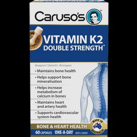 Caruso's Vitamin K2 Double Strength 60 Capsules
