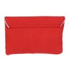 Girly Handbags Metallic Trim Clutch Bag - Red