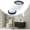 100mm Toilet Offset pan Connector PVC Waste Pipe Connector