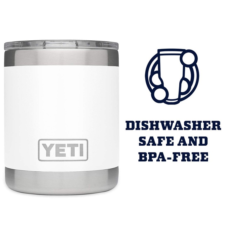 YETI Rambler 10 oz Lowball, Vacuum Insulated, Stainless Steel with