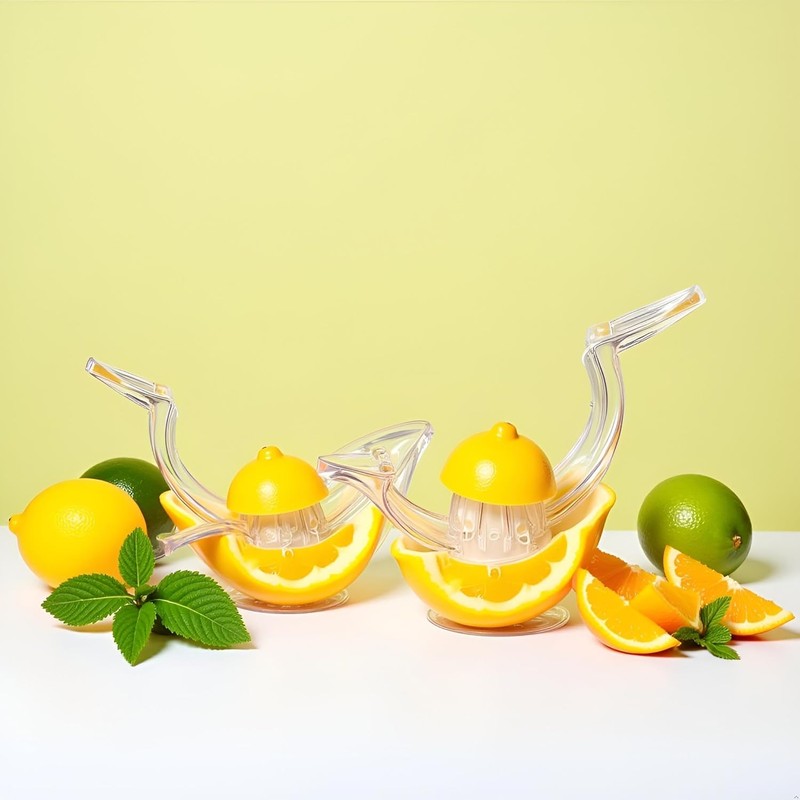 2 Pack Bird shape Lemon Squeezer, Lemon Juicer Acrylic Manual