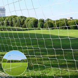 Caprihom Soccer Goal Replacement Net | Full Size Replacement Soccer Net -24FTx8FT| Goal Net w/PE Bag& 42 Push-Pull Ties