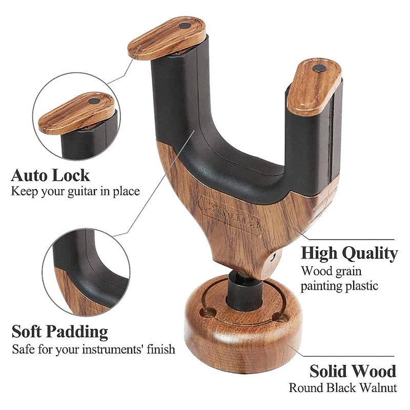 Geli Guitar Wall Mount Hanger for Storage and Display, Guitar