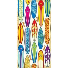 Island Home, Beach Towel 30" x 60" Surfboards