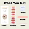 YiMistnnts Semi Cured Gel Nail Strips Extra Long Nail Polish