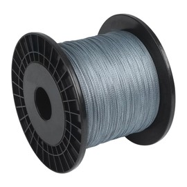 Braided Fishing Line 4-Way PE Braided Fishing Line 100 m/300 m/500 m/Grey-1000 m Super Strong Braided Fishing Lines for Freshwater Saltwater (Grey-1000M-1.2#