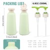 2 Pieces Empty Plastic Pump Bottles, Leakproof Travel Set with