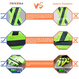 AYKRM Multiple colors optional High Visibility hi vis Reflective running safety Vest (blue)