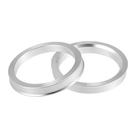 X AUTOHAUX Hub Ring 72.6-60.1mm Wheel Hub Ring Hub Centric Ring Aluminum Multi-type Silver Fit Wheel Hub Ring for Car 2pcs
