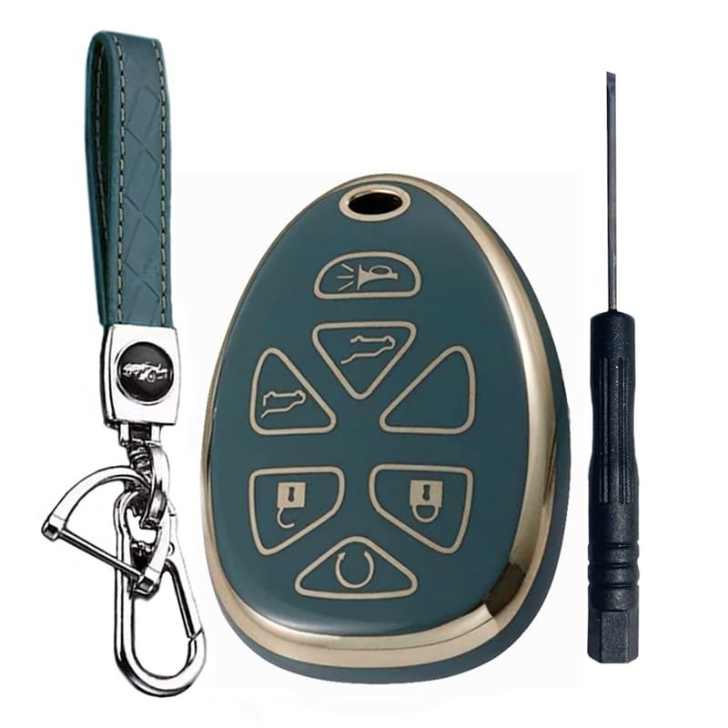 Chevy Tahoe Suburban GMC Yukon Key Fob Cover: 6 Button