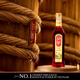 CHIN-SU Fish Sauce, Phu Quoc Premium Vietnamese Fish Sauce, Produced & Bottled In Phu Quoc Island, 16.9 Oz. Bottle