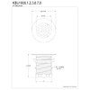 Kingston Brass KBU1007 Seattle 2-Inch Brass Grid Bar/Utility Sink Drain,