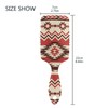Jihqo Detangling Hair Brush Aztec Navajo Red Paddle Hairbrush with