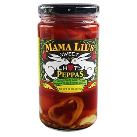 MAMA LILS Peppers Sweet Hot In Brine, 12 OZ