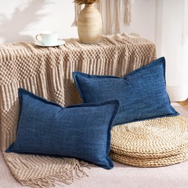 LRartdeco Boho Cushion Cover, 30 x 50 cm, Boho Cushion, Decorative Cushion Covers, Couch Cushion Cover, Decorative Sofa Cushion for Country House, in Farm Style, Living Room, Bedroom, Office, Set of