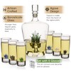 Agave Tequila Glasses & Decanter Set – Handblown 25oz Liquor
