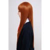 Party City 耐熱アニメWIG ウィッグ ストレートロング レディース ビターオレンジ