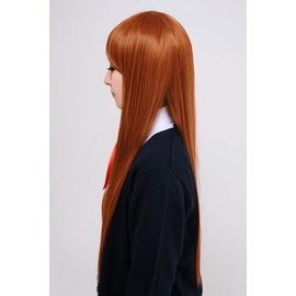 Party City 耐熱アニメWIG ウィッグ ストレートロング レディース ビターオレンジ