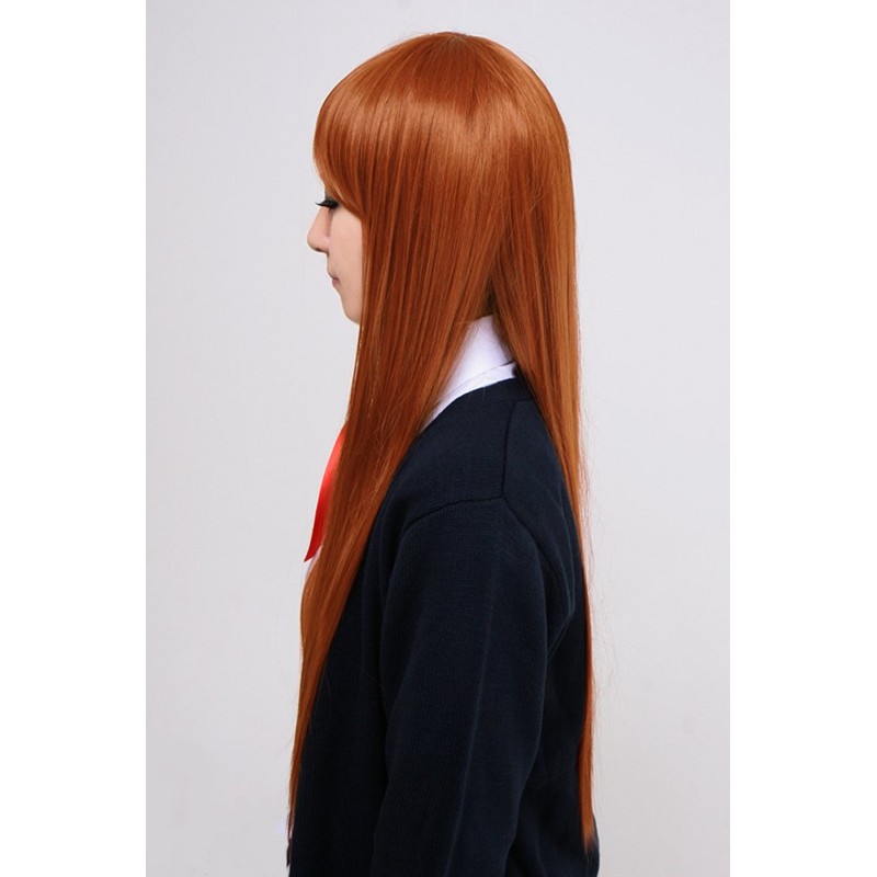 Party City 耐熱アニメWIG ウィッグ ストレートロング レディース ビターオレンジ