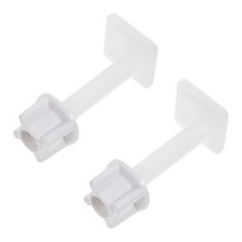 Set of 4 Toilet Lid Replacement Toilet Hinges Repair Screw Lid Fixing Toilet Seat Disc Plastic Screws Screw Set for