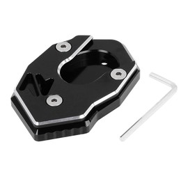 F FIERCE CYCLE Motorbike CNC Kickstand Side Stand Extension Pad Black for Kawasaki