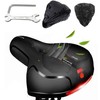 Qcdou Bicycle Saddle Men Women Comfortable Gel Ergonomic Bicycle Saddle