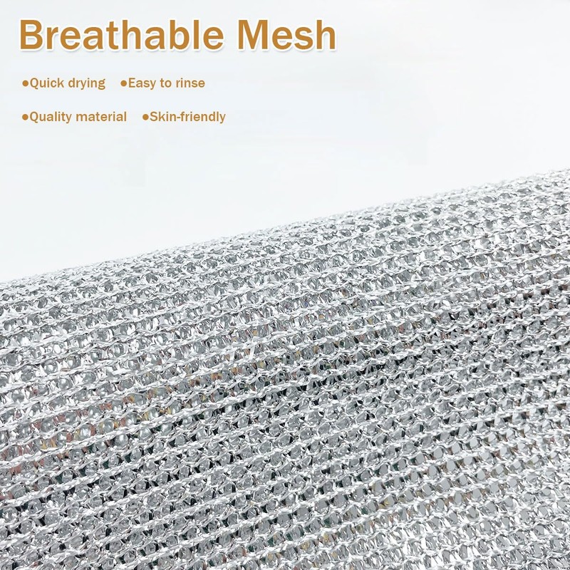 Non-Scratch Wire Dish Cloth, 10PCS Single Layer Multipurpose Wire Dishwashing