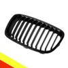 POETRYXIAO Radiator Grille Kidney Sport Black Gloss Double Bar for
