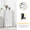 Furniga Bathroom Storage Cabinet, Large, White