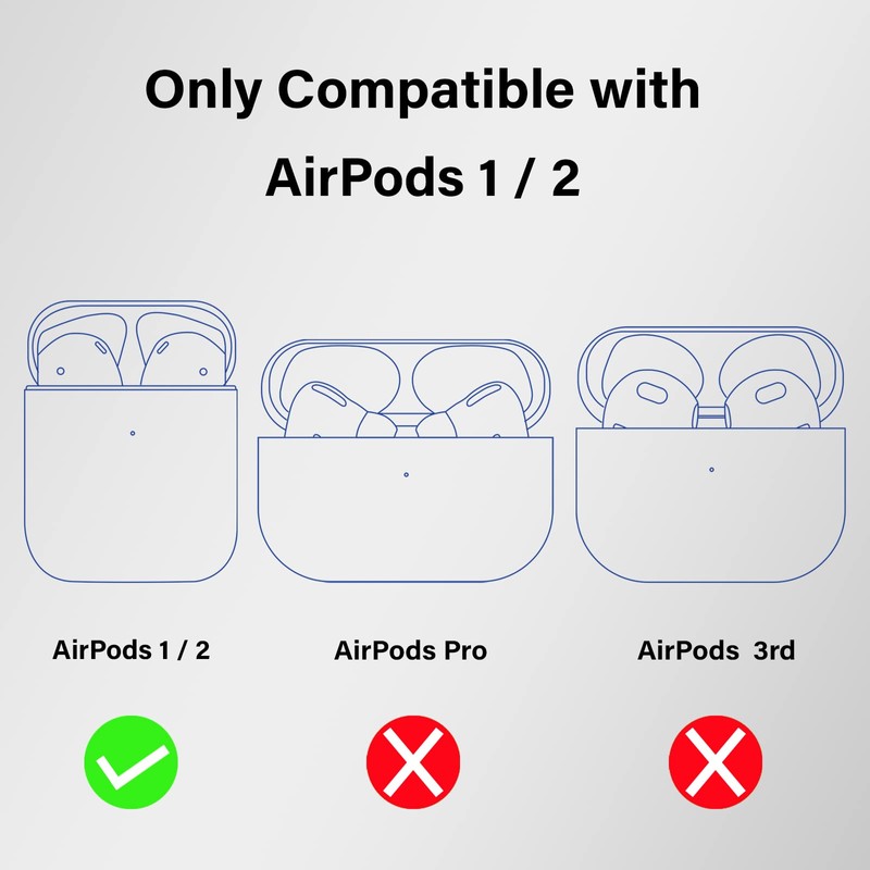 Wonhibo for Airpods Case, Cute Silicone Animal Soft Cover for