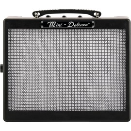 Fender Mini Deluxe Electric Guitar Amp, with 1-Year Warranty, Mini Guitar Amp, Portable Guitar Amplifier, Guitar Accessories, 3 Watts, Black
