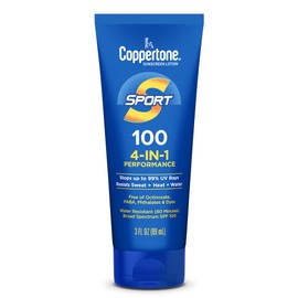 Coppertone SPORT Sunscreen Lotion Broad Spectrum SPF 100 (3 Fluid Ounce) (Packaging may vary)