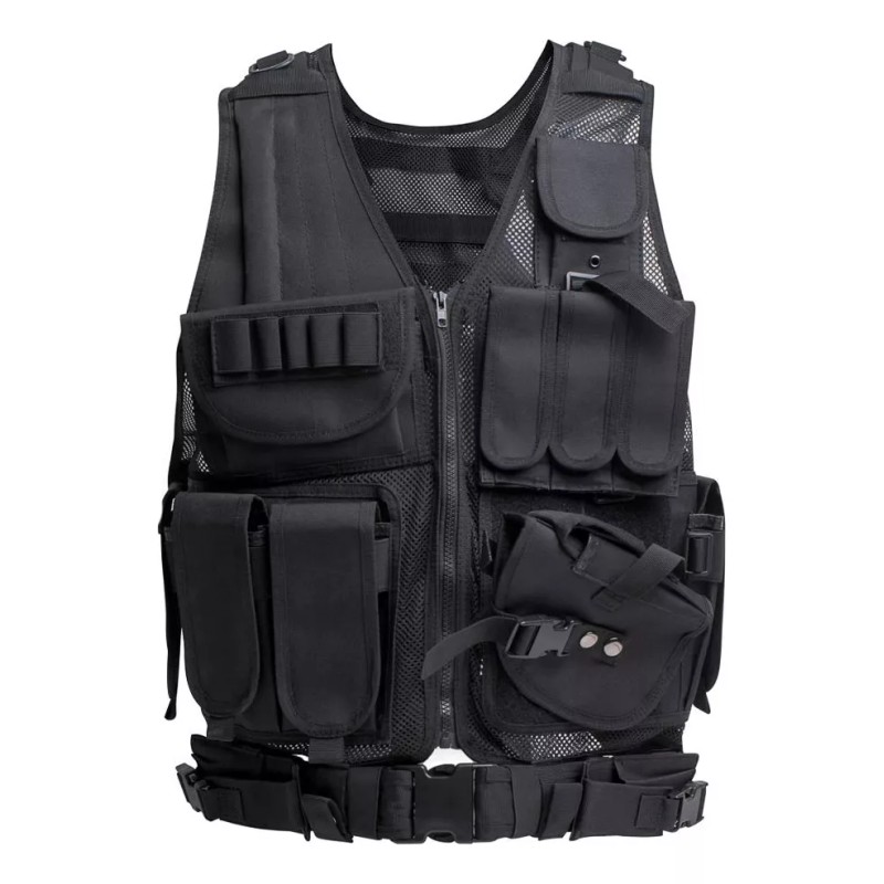 PopBabies Chaleco Tactico Porta Placas Militar Airsoft Paintball Bolso