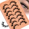 Focipeysa Spike Lashes Pack Wispy False Eyelashes Volume Faux Mink